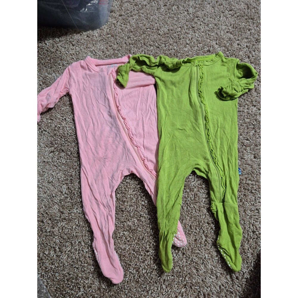 Kickee pants bamboo footies size 0-3 months